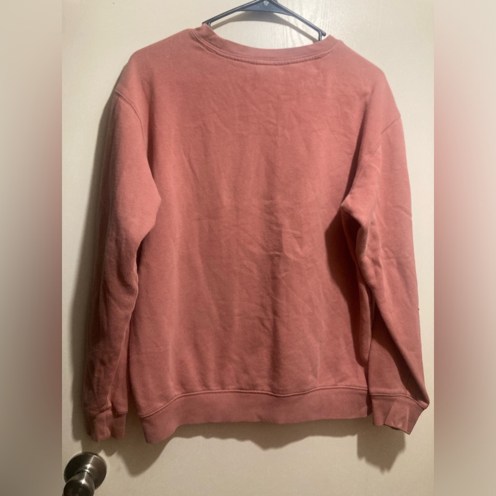 Victoria's Secret Pink Crew Neck Sweater Soft Cotton Blend - Picture 2 of 4